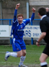 Andy Smart celebrates the penalty